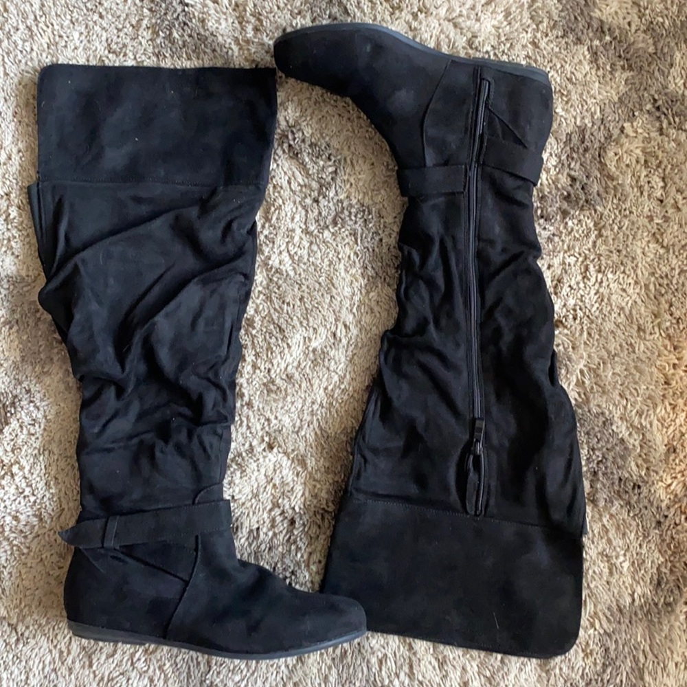 EXTRA WIDE CALF OVER THE KNEE BOOTS SZ 8W